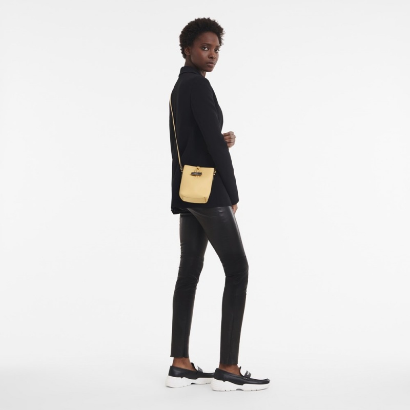 Light Brown Longchamp Roseau Essential XS Women's Crossbody Bags